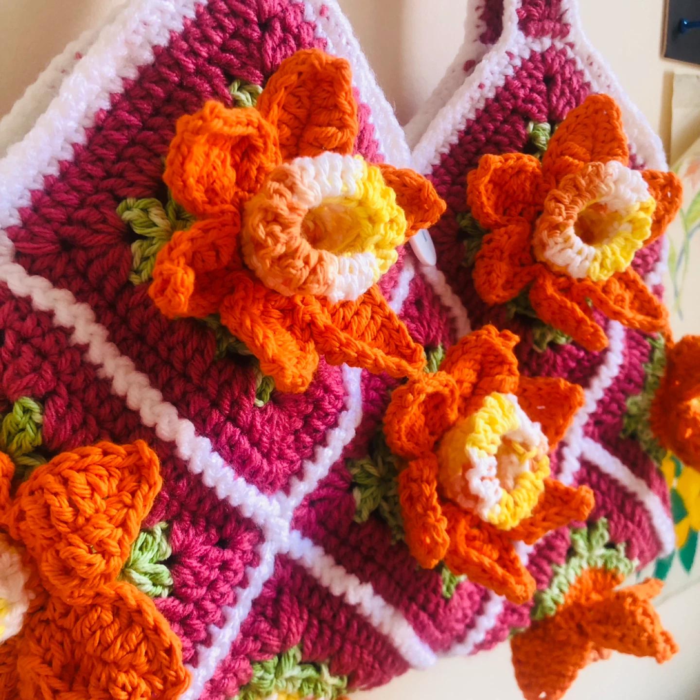 Hand-crocheted Tote Bag - photo 2
