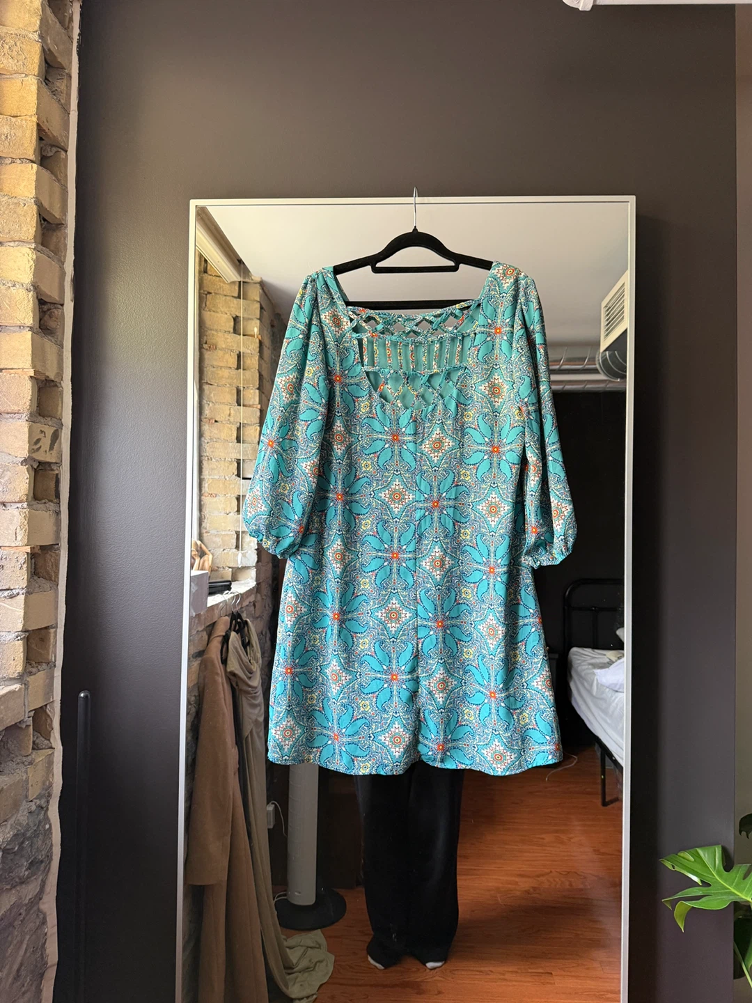 Patterned Mini Dress - Medium - photo 2