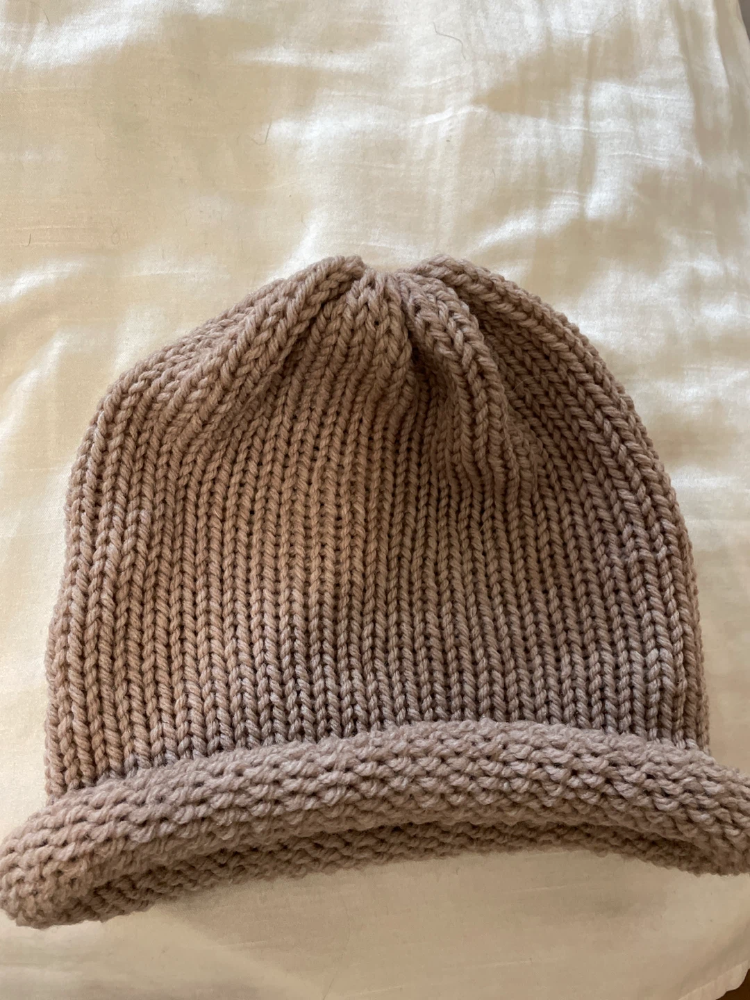Hand-Knit Beanie Hat for kids