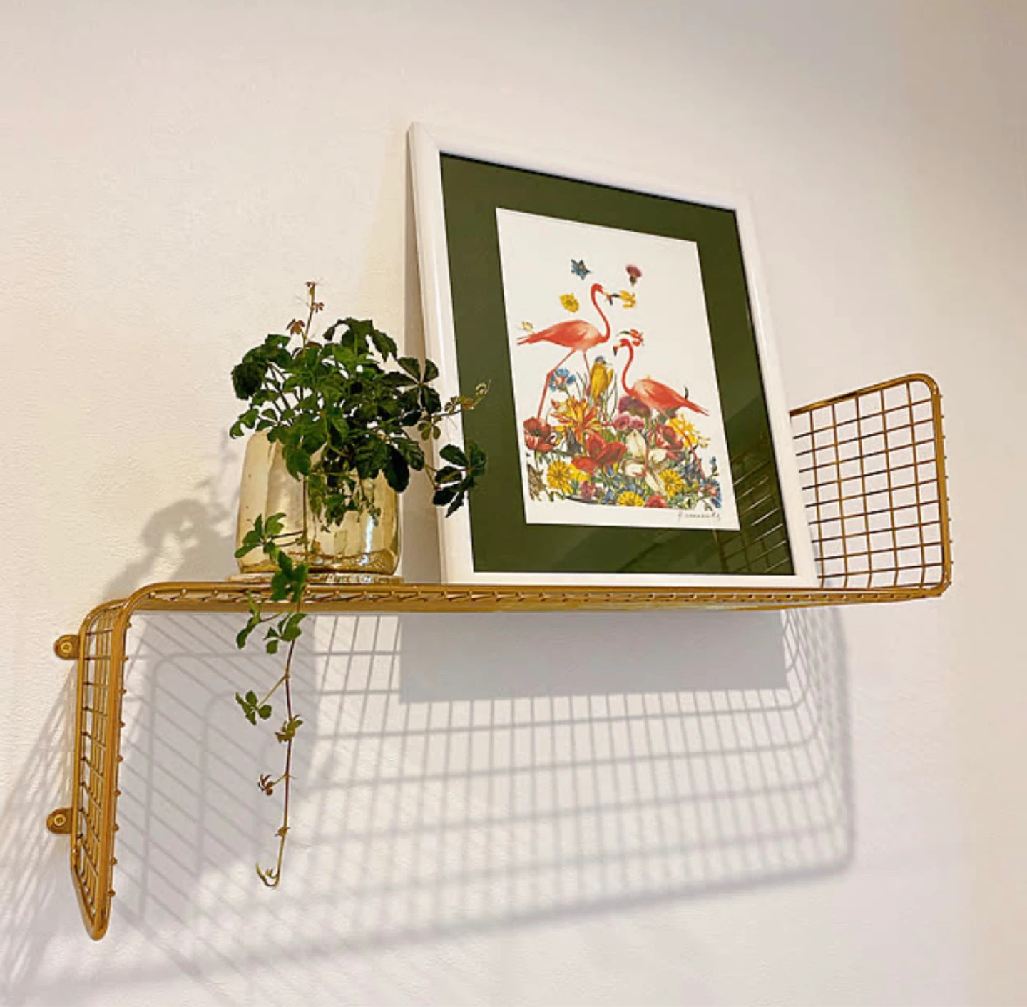2 Ikea Svenshult Wall Shelf - Gold