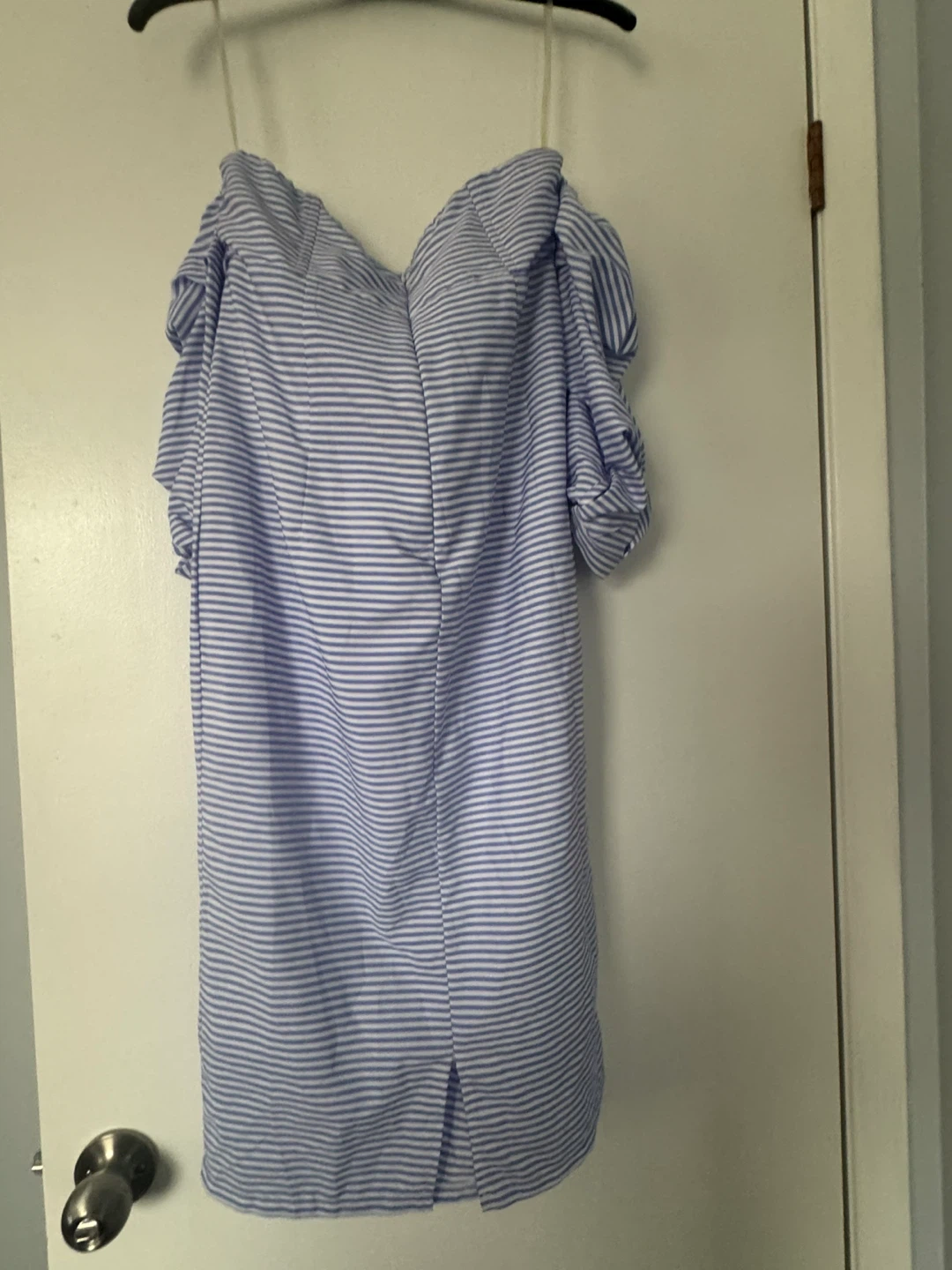 Tea & Cup Striped Off-the-Shoulder Dress Size M - photo 4