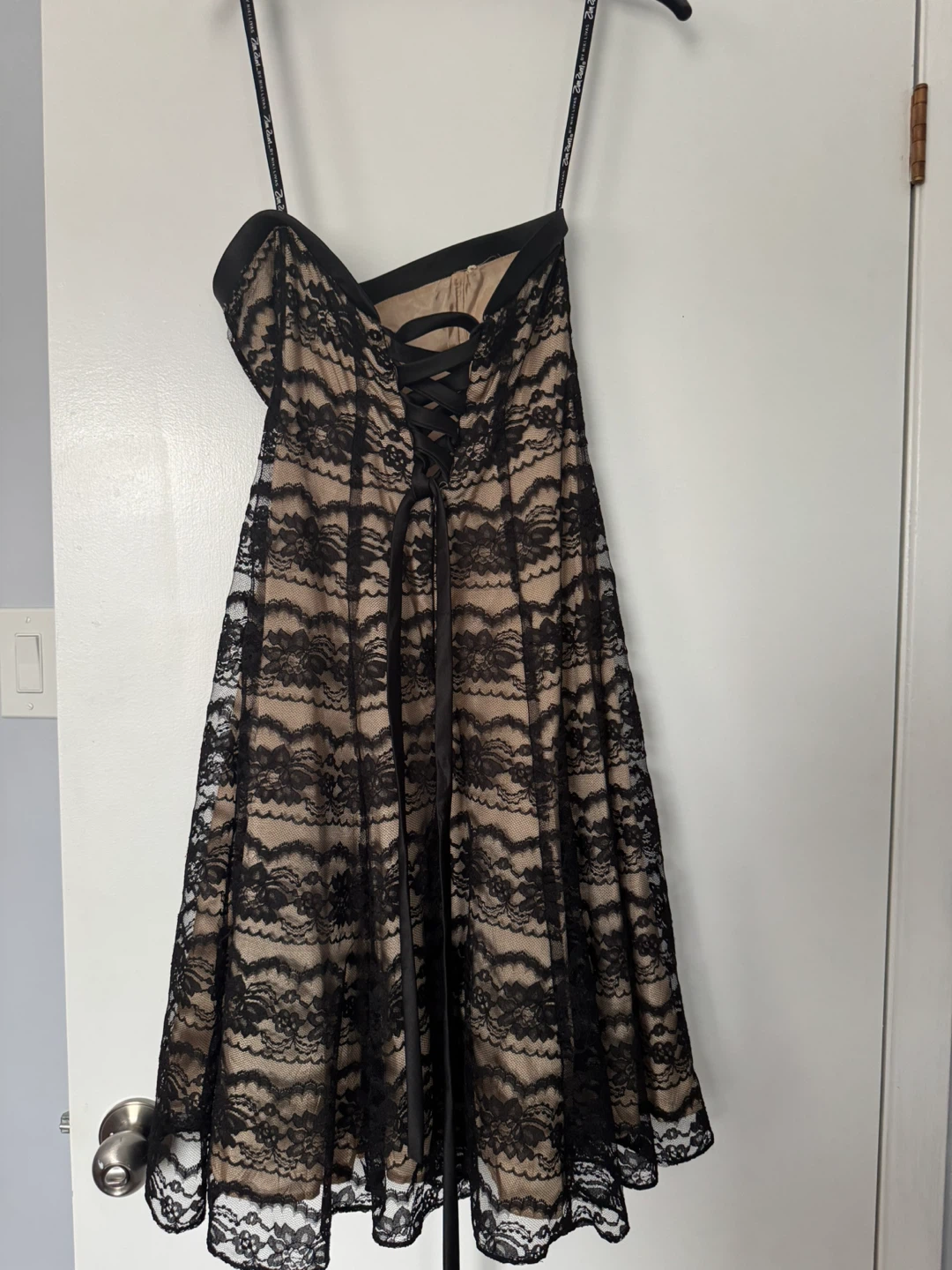 Laura Black Lace Corset Dress Size 3-4 - photo 2