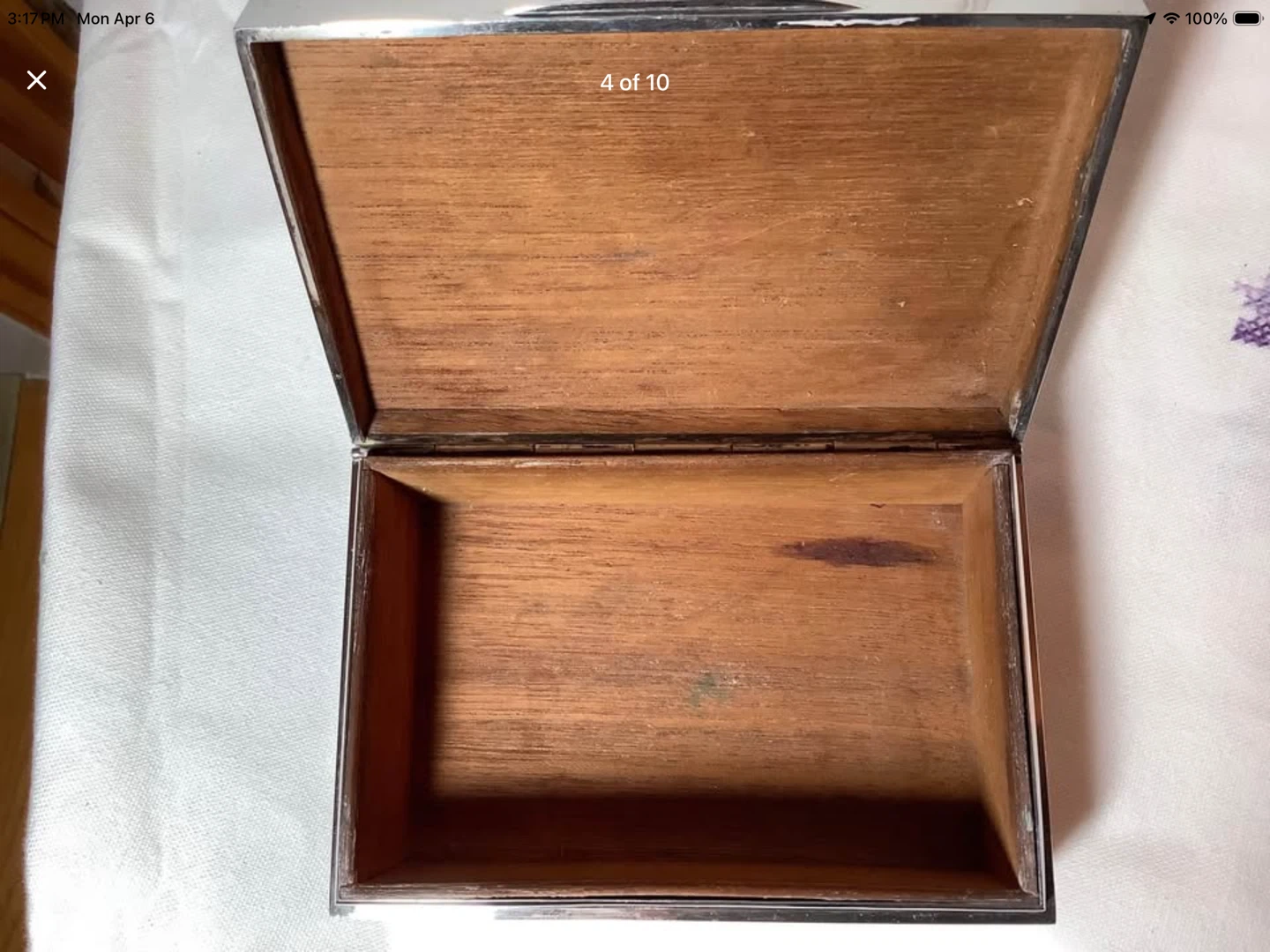 1937 Birks S. Silver George VI Royal Canadian Artillery Box - photo 3