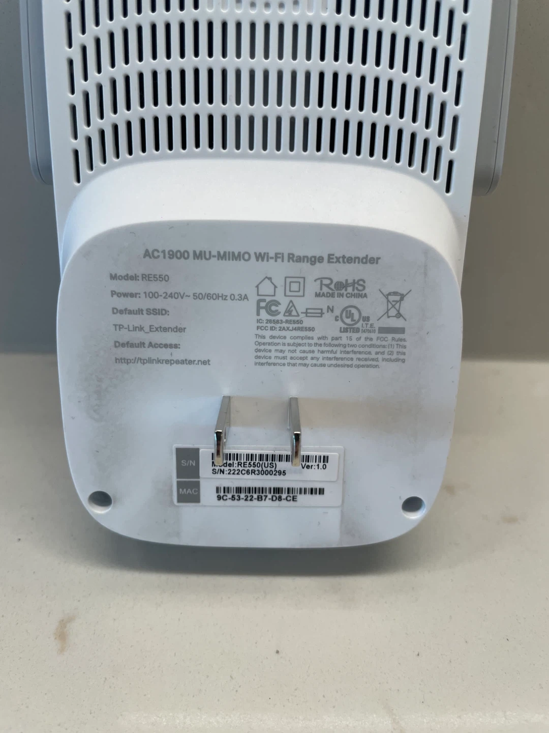 TP-Link AC1900 MU-MIMO Wi-Fi Range Extender RE550 - photo 4