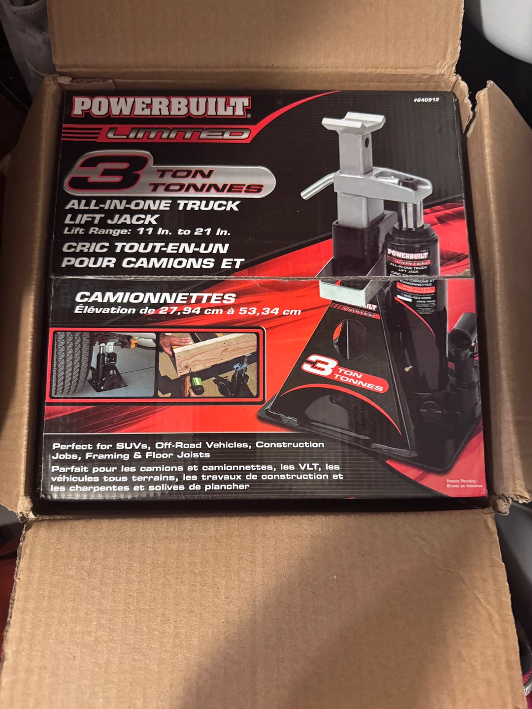 POWERBUILT 3 Ton All-In-One Truck Lift Jack
