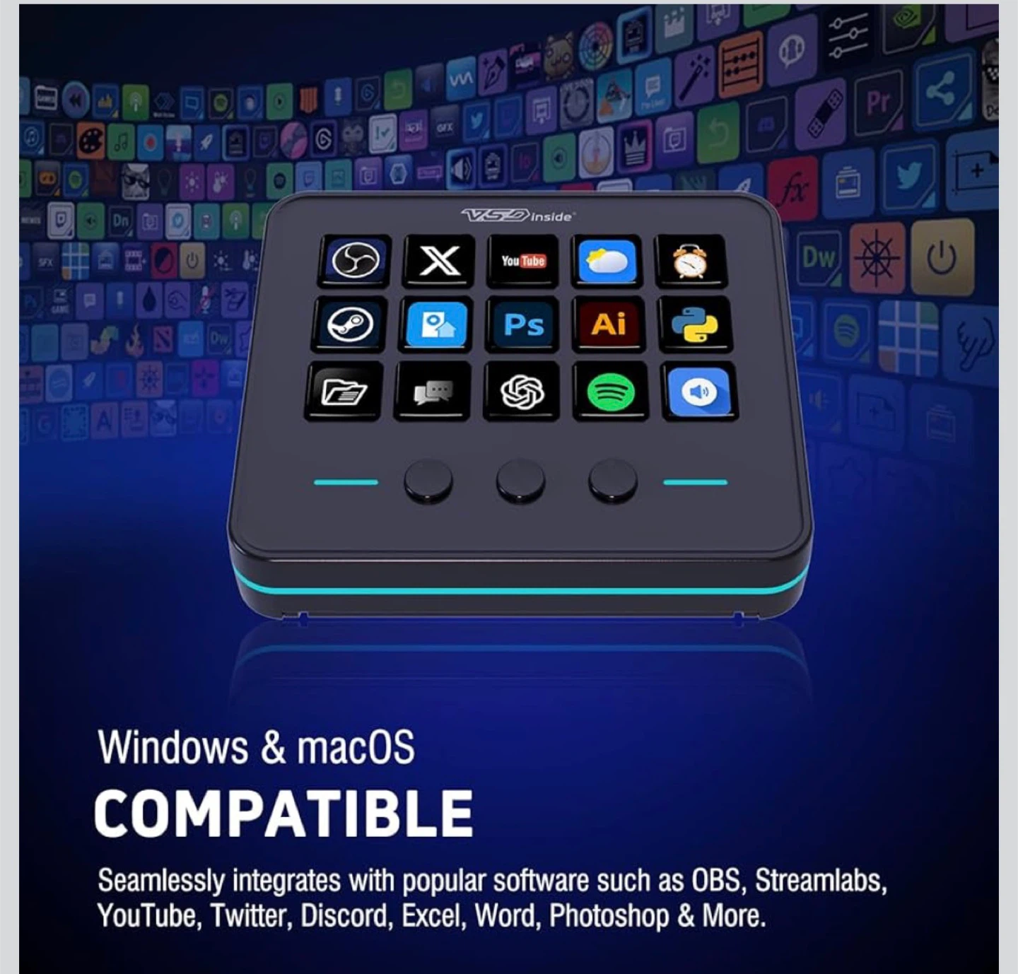 VSD Inside Programmable Macro Pad for Streaming & Gaming - photo 2