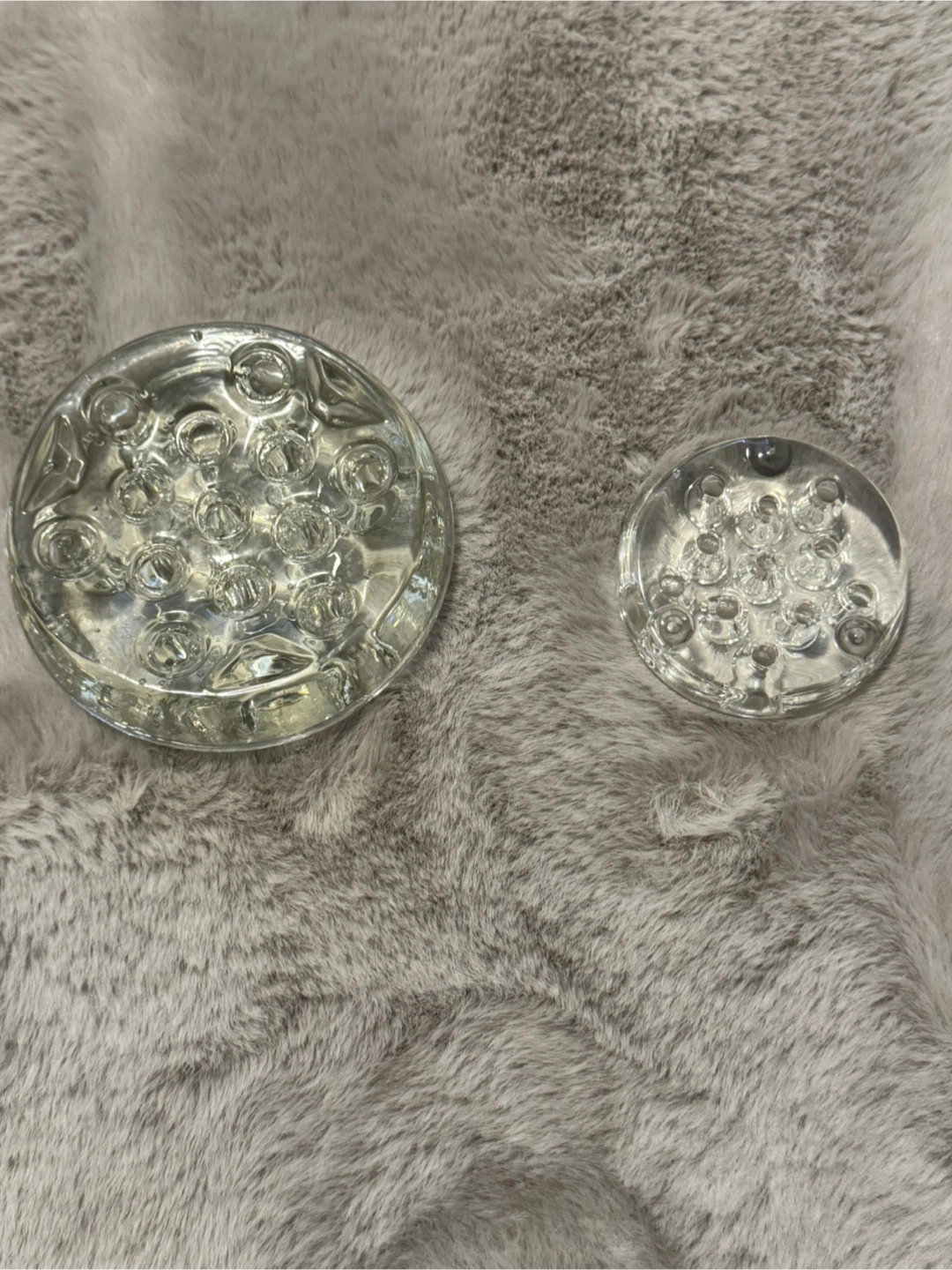 Set of 2 Antique Glass Flower Frogs - photo 2