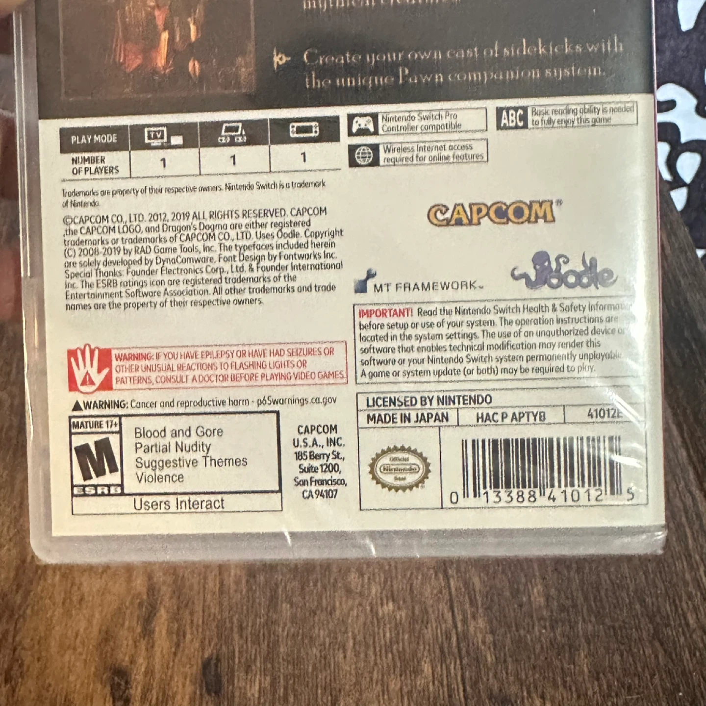 Dragon's Dogma: Dark Arisen Nintendo Switch Game - photo 4