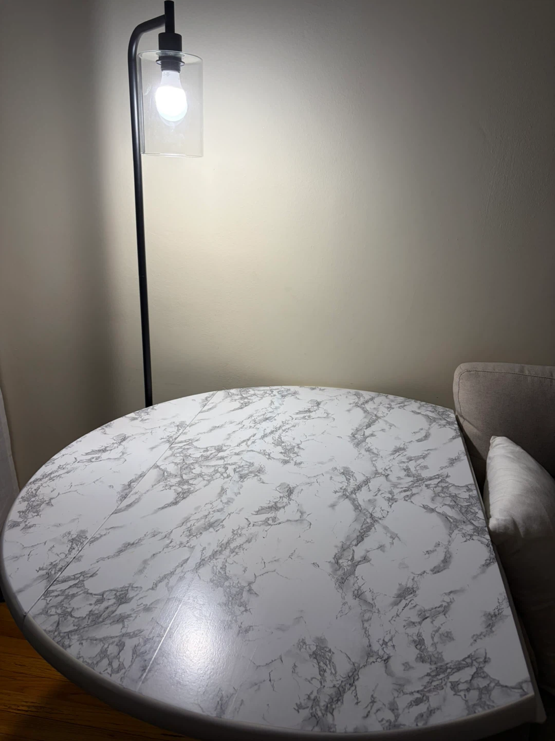 Marble Dining Table with Drop Leaf - photo 2