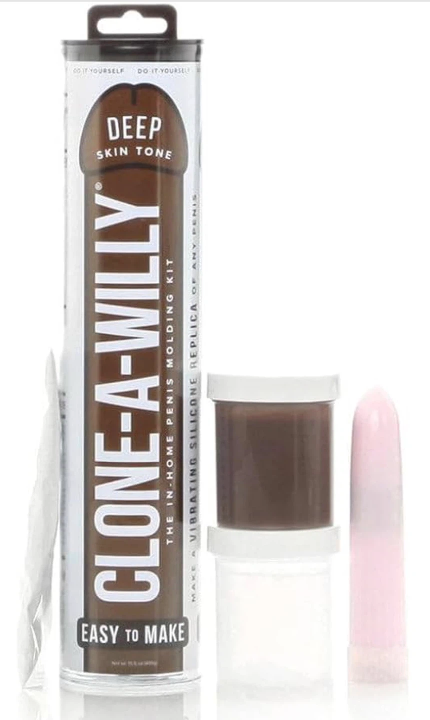 Clone-A-Willy Deep Skin Tone Vibrating Silicone Molding Kit