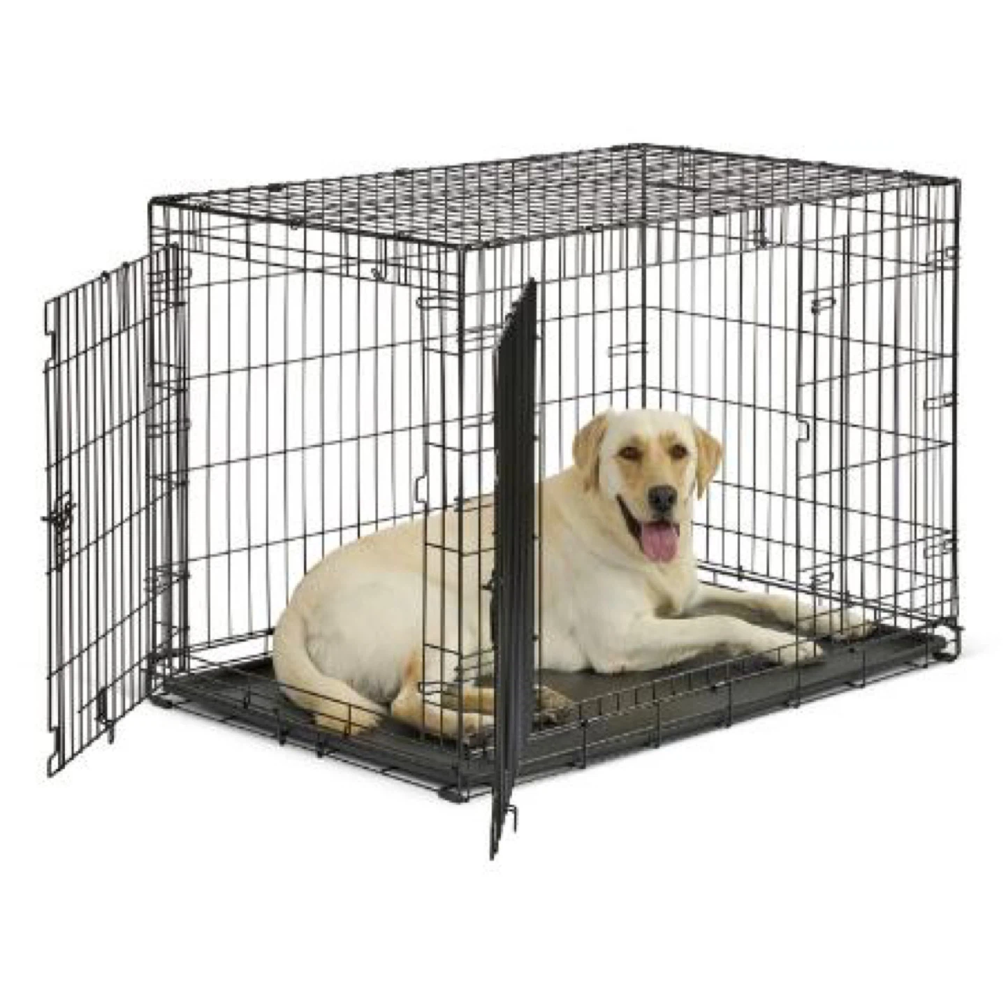 Black Metal Dog Crate
