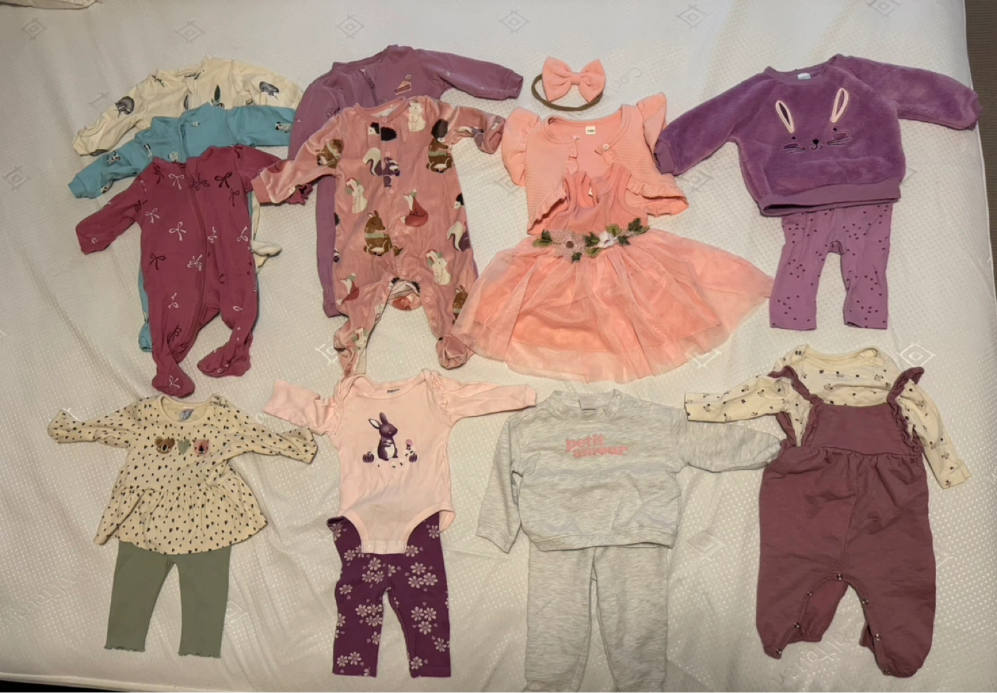 Baby Girls Clothing Lot (NB-6M)