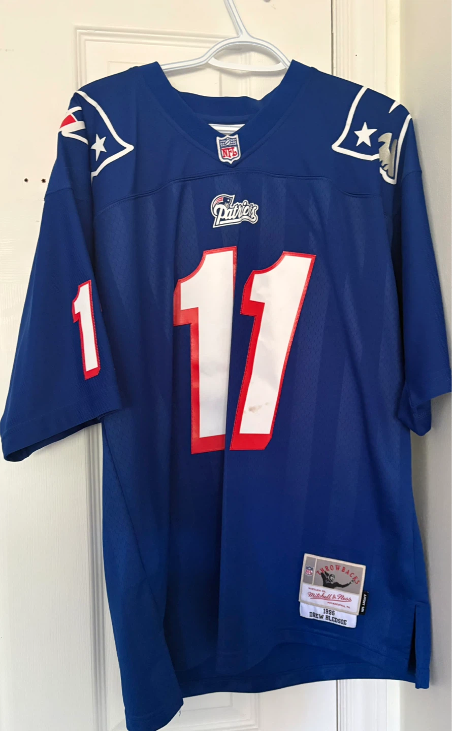 New England Patriots Drew Bledsoe #11 Throwback Jersey