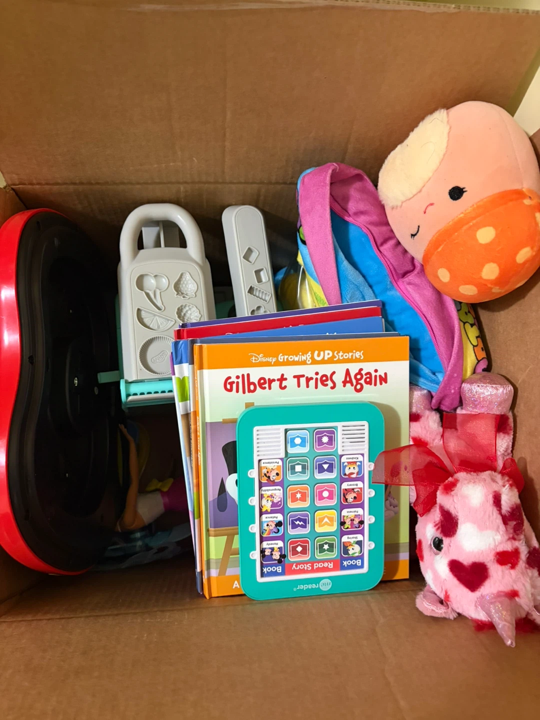 Assorted Children's Books and Toys Box - photo 2
