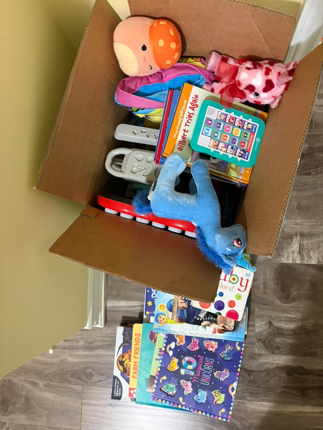 Assorted Children's Books and Toys Box - photo 3