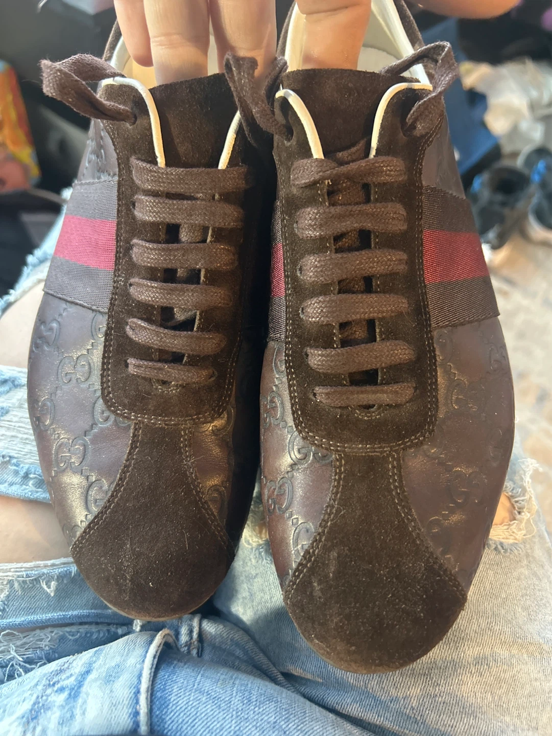 Gucci Brown GG Monogram Sneakers