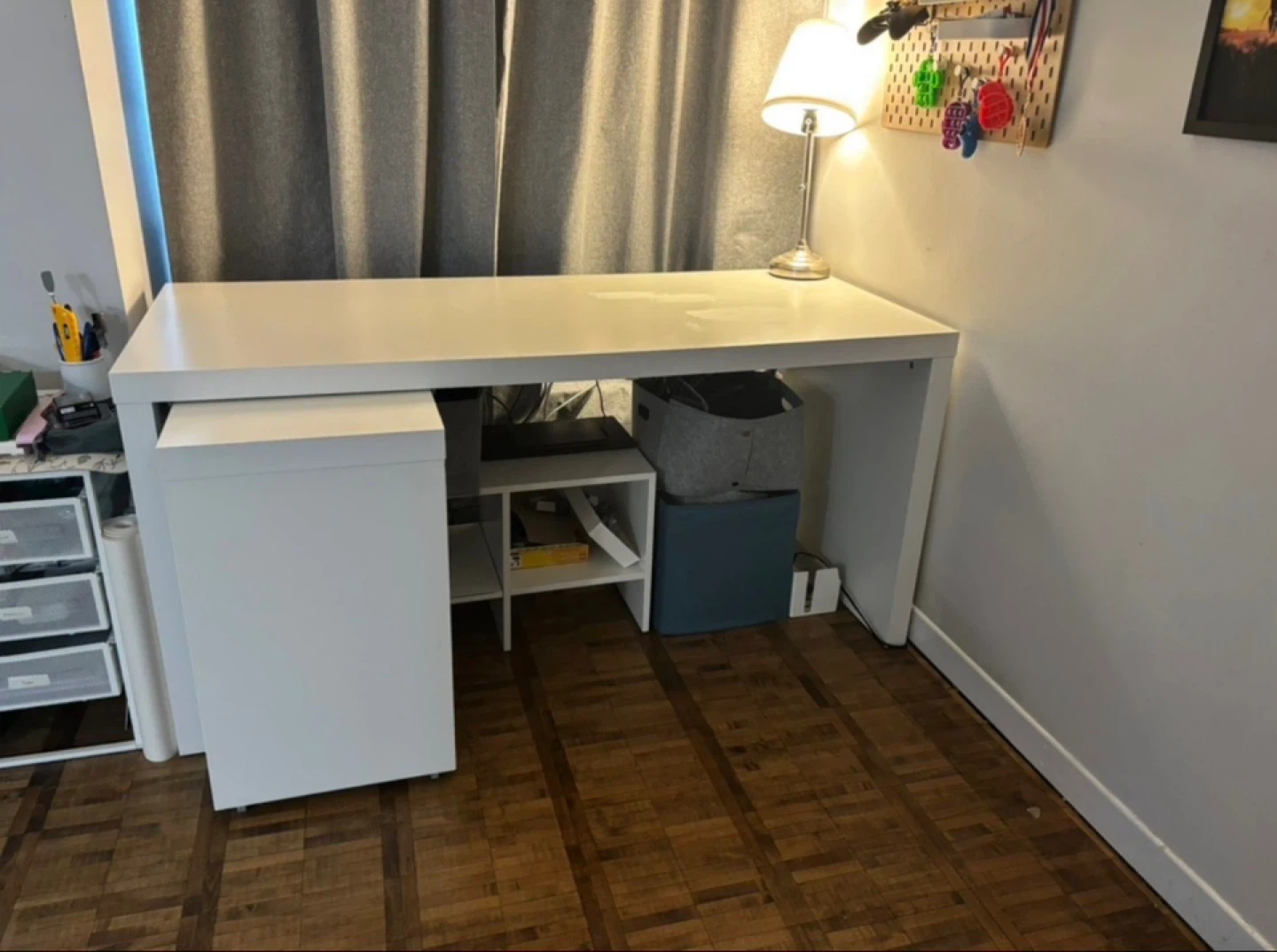White L-Shaped Desk