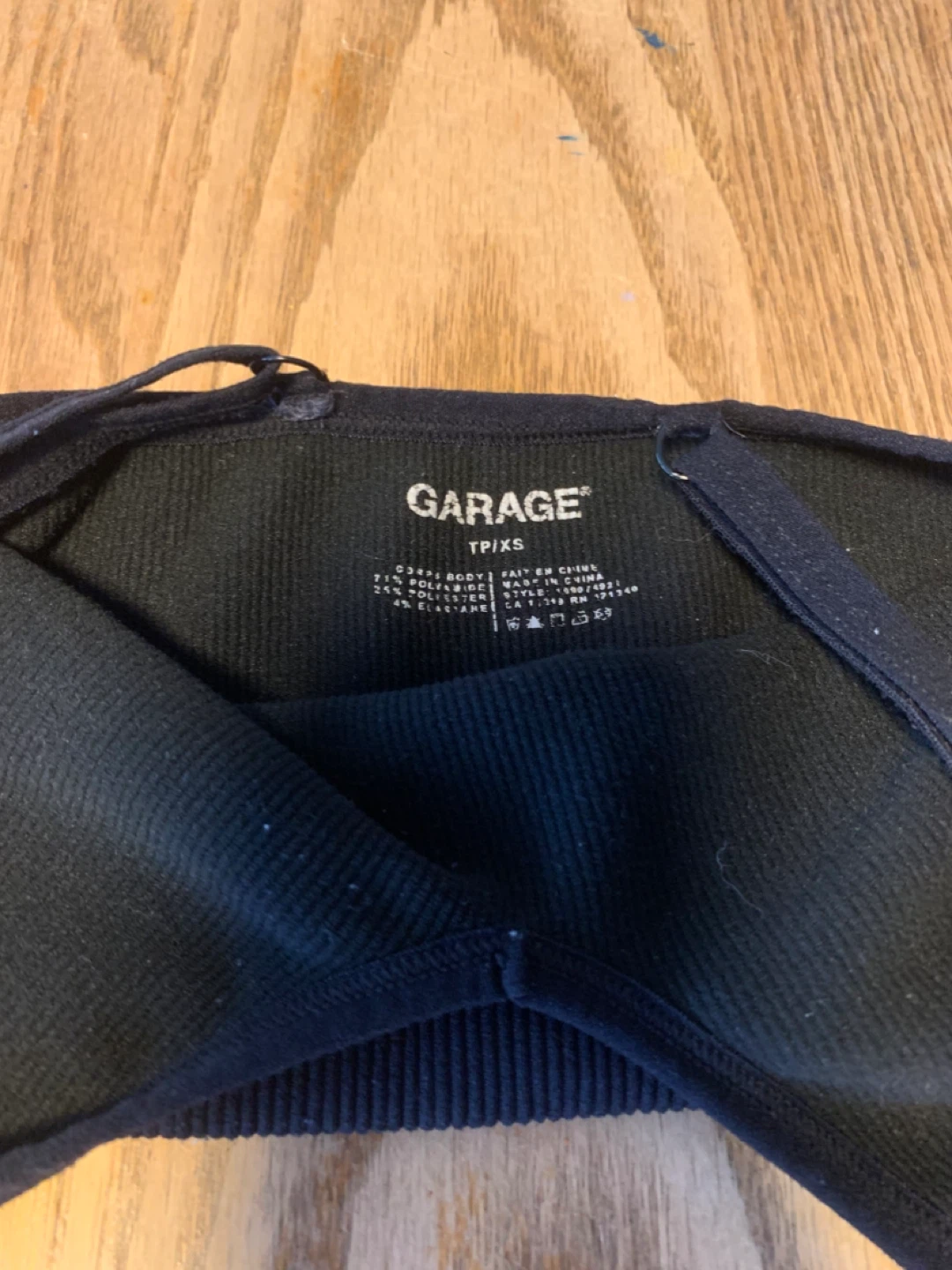 Black Garage Crop Top - photo 3