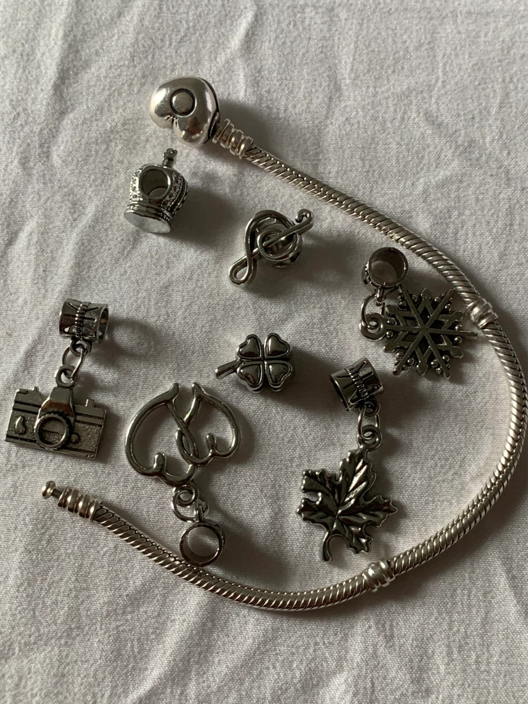 Authentic Pandora bracelet with heart clasp 💖 - photo 4
