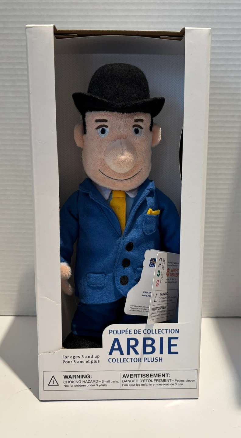 NEW RBC ARBIE Collector Plush Doll 13"2010 Royal Bank Of Canada