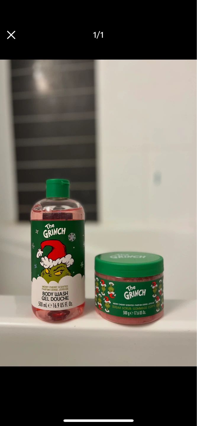 FREE The Grinch Merry Cherry Scented Body Wash & Sugar Scrub Set