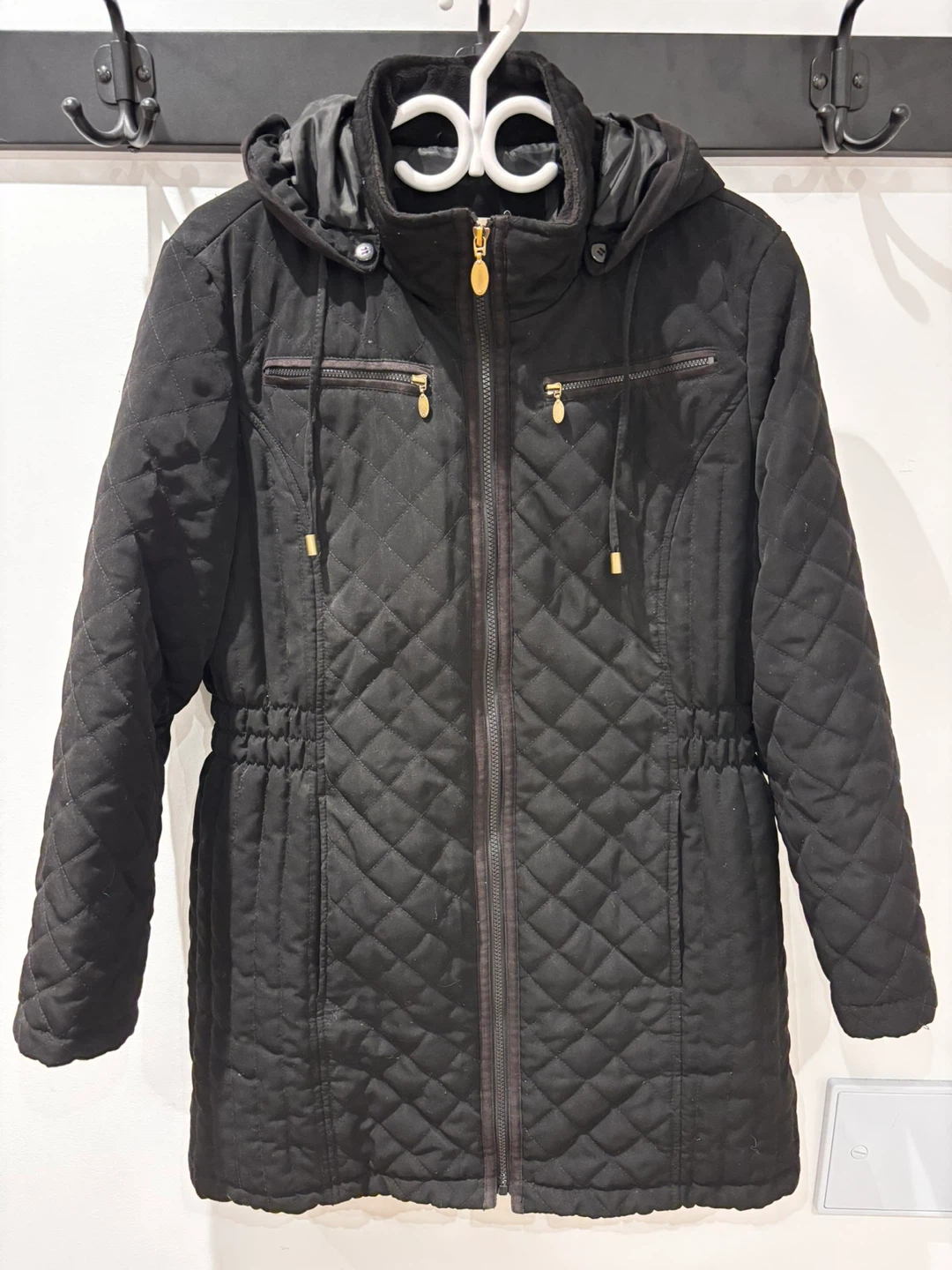 Manteau femme 1X noir propre et chaud - PRIX RÉDUIT