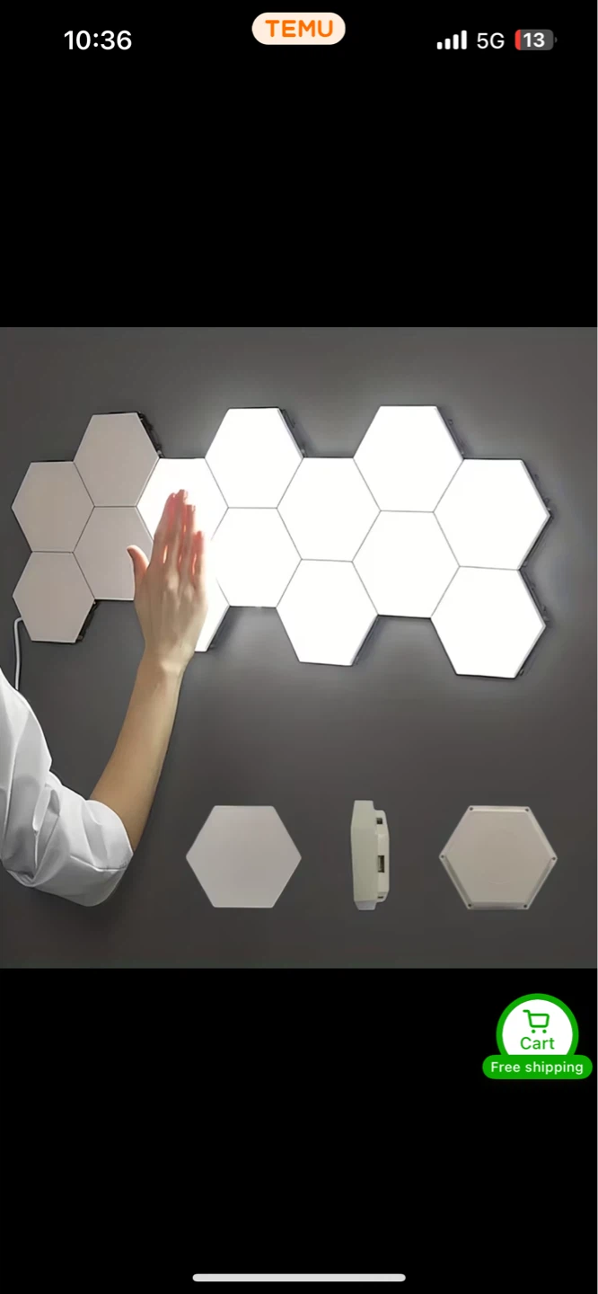 Hexagon LED Wall Lights