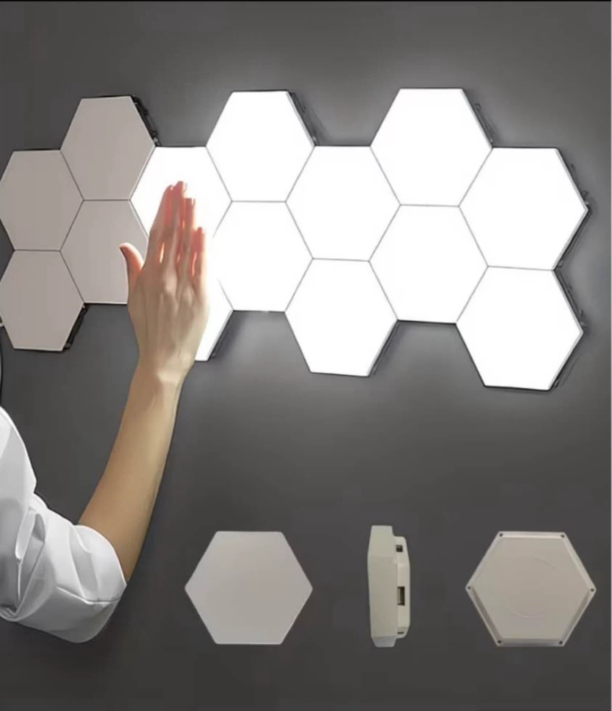 Hexagon LED Wall Lights - photo 3