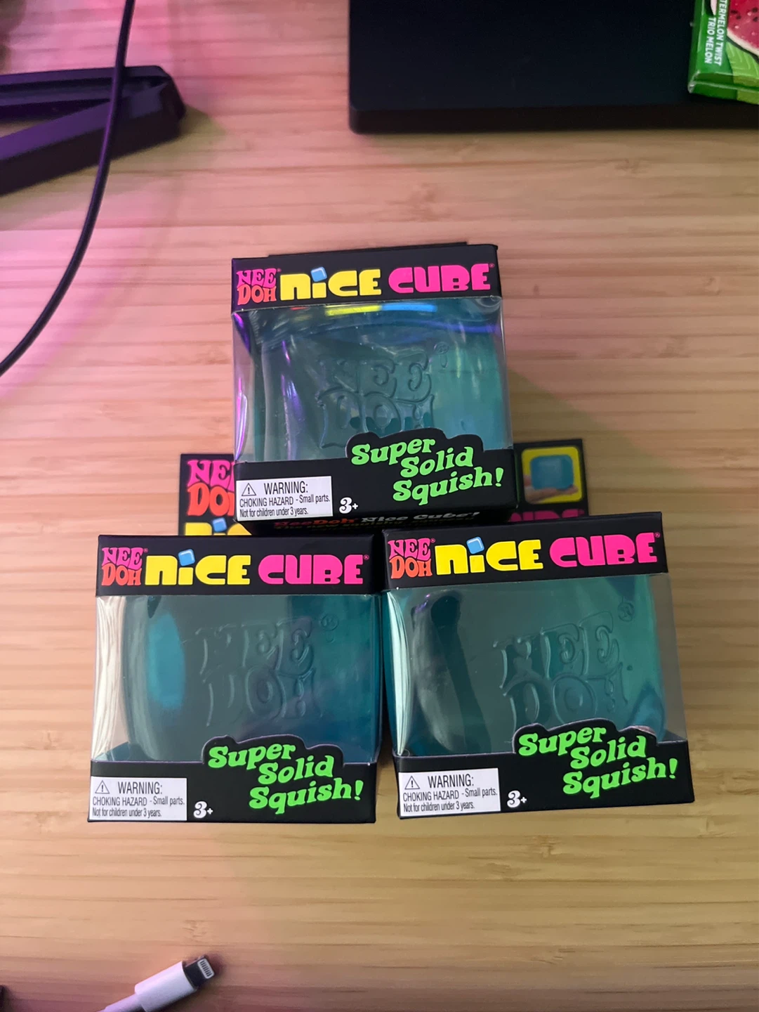 NeeDoh Nice Cube Super Solid Squish Toy