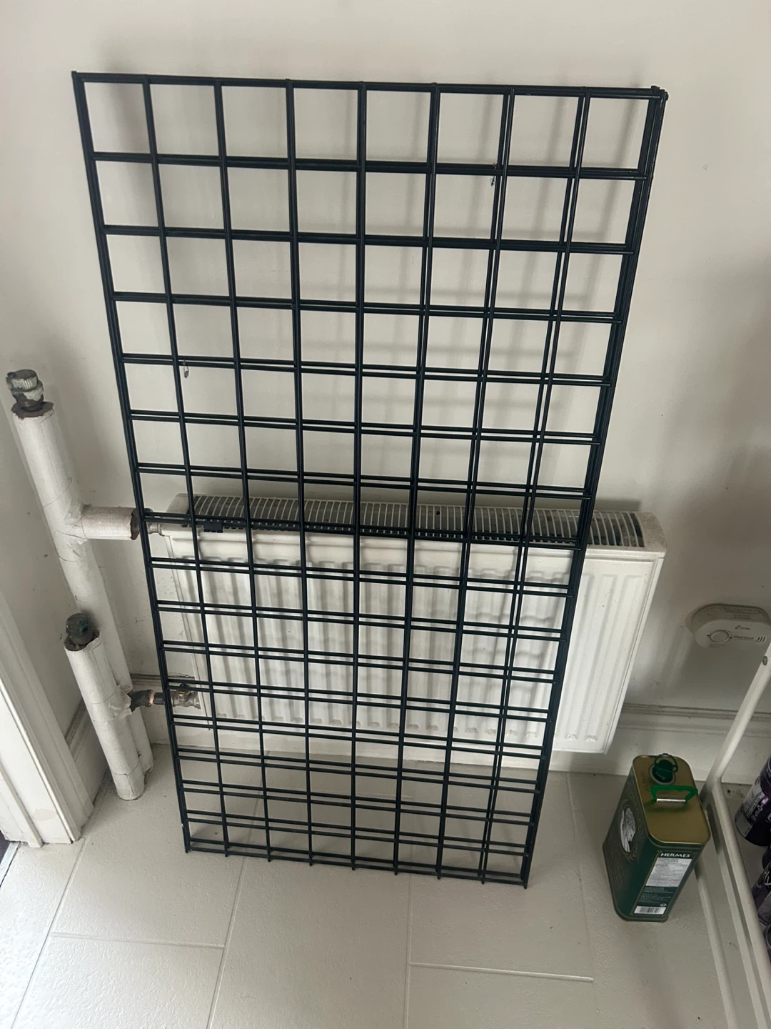 MOVING SALE: Black Grid Wall Panels (Set of 2) - photo 3