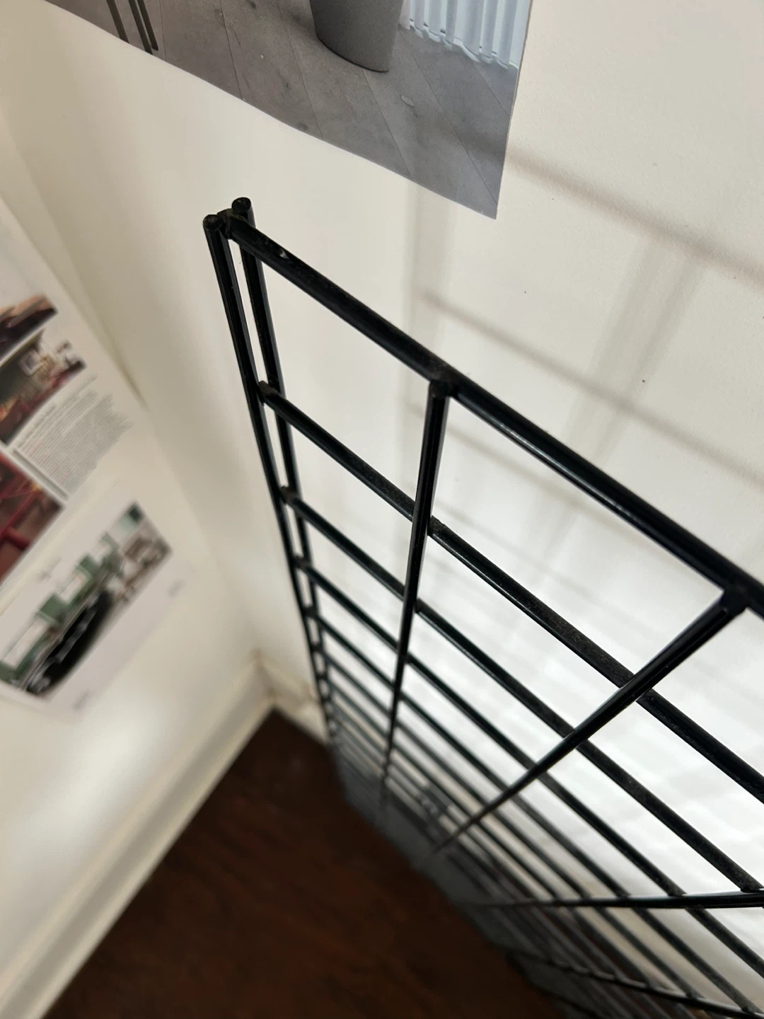 MOVING SALE: Black Grid Wall Panels (Set of 2) - photo 5
