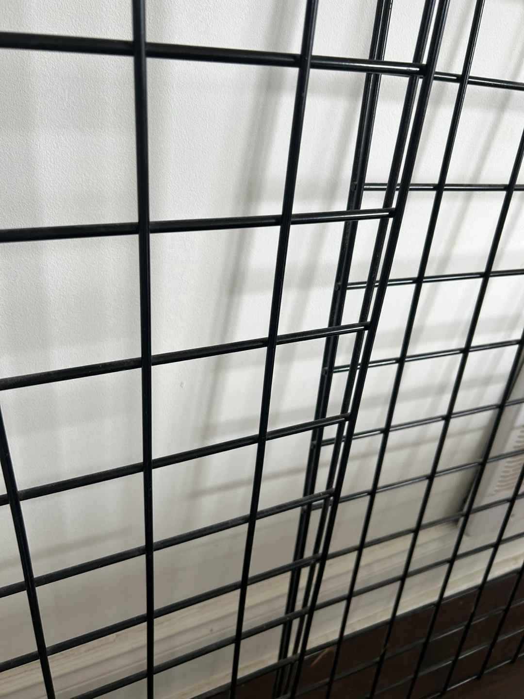 MOVING SALE: Black Grid Wall Panels (Set of 2) - photo 4