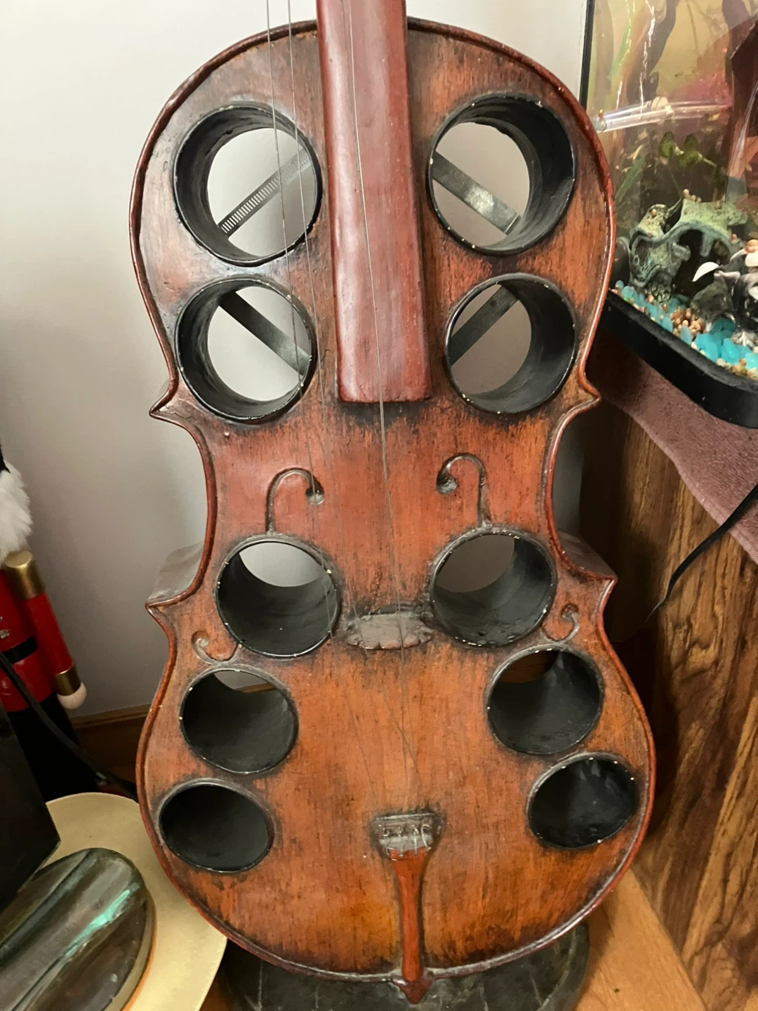 Violin Shaped Wine Rack - photo 2