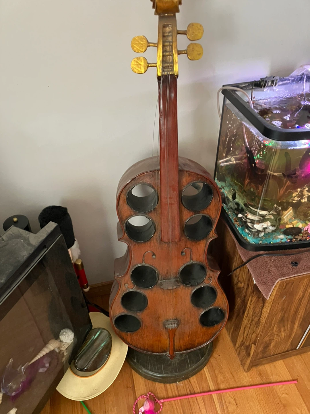 Violin Shaped Wine Rack - photo 4