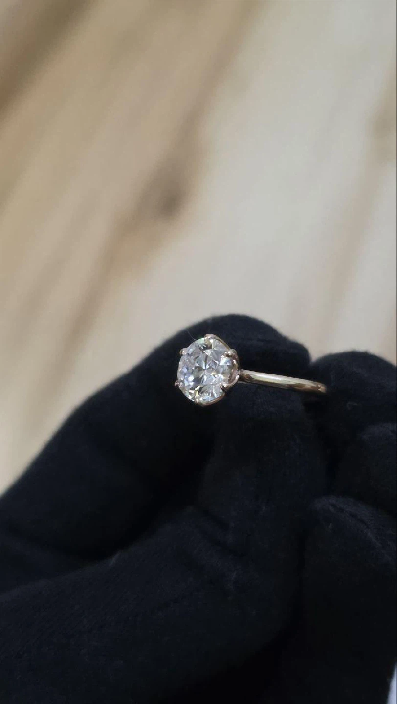Brand new 2.5 ct D VS1 lab diamond bridal set - photo 5