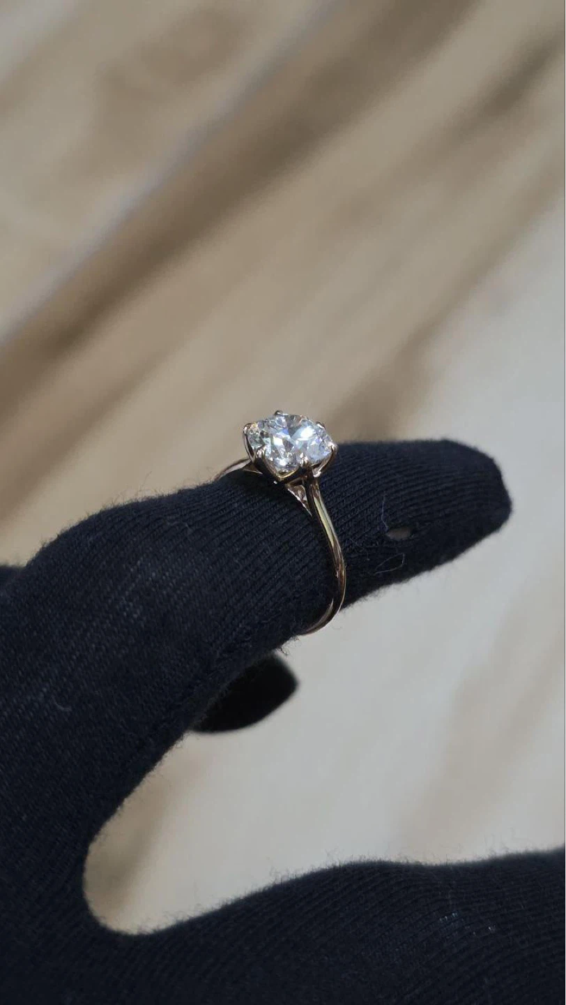 Brand new 2.5 ct D VS1 lab diamond bridal set - photo 3