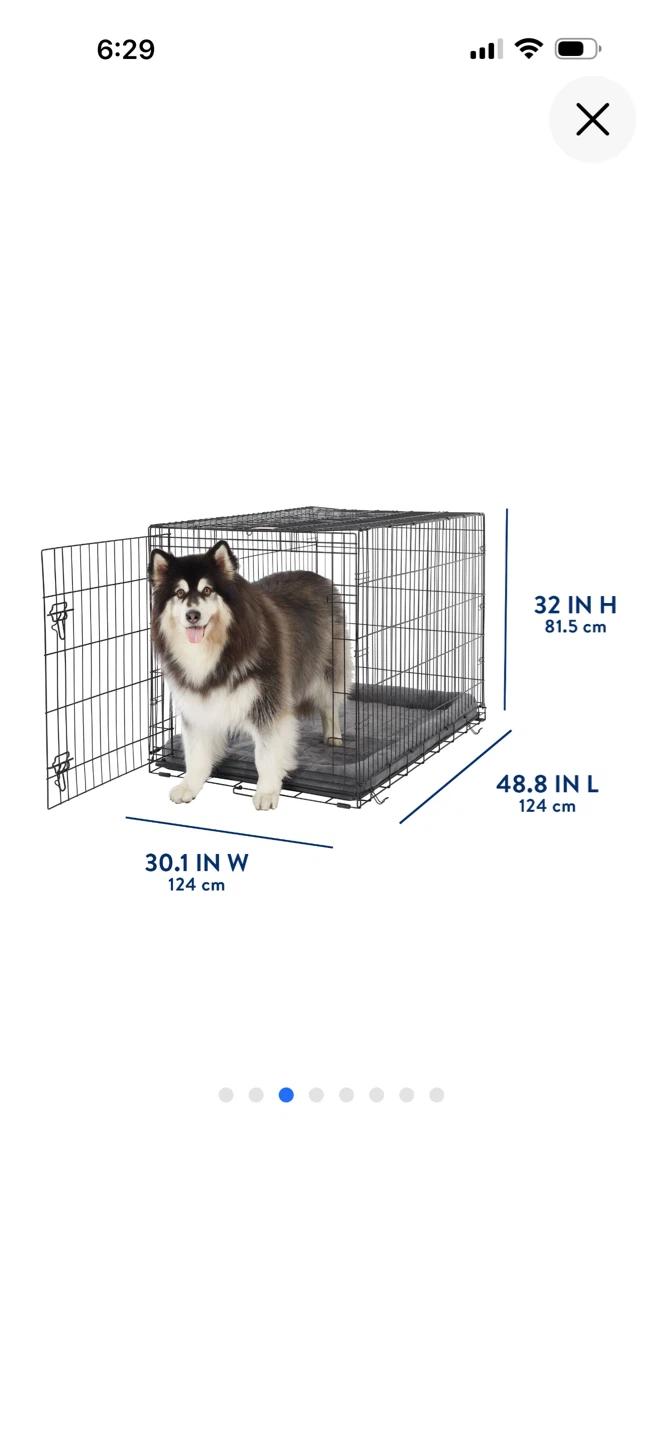 Top Paw® Single Door Folding Wire Dog Crate