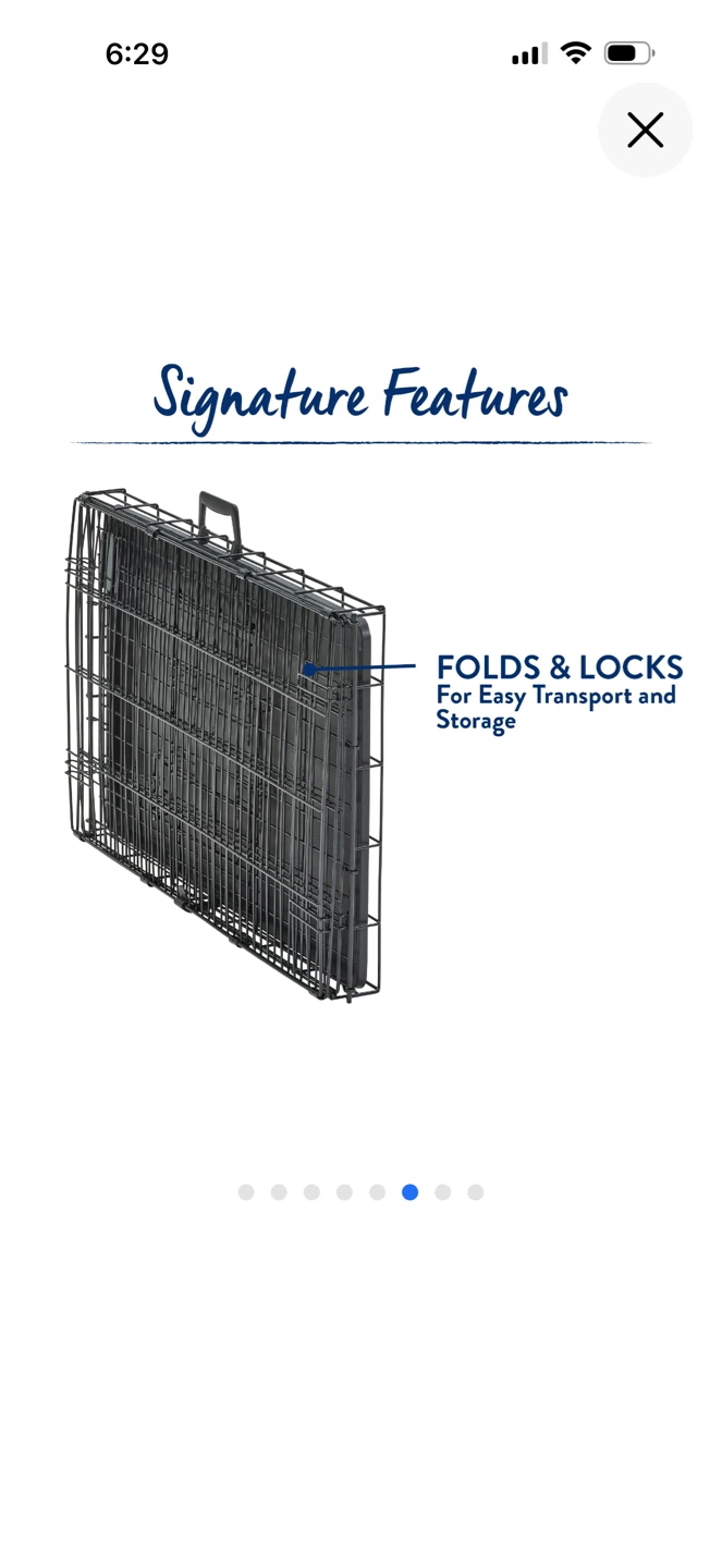 Top Paw® Single Door Folding Wire Dog Crate - photo 4