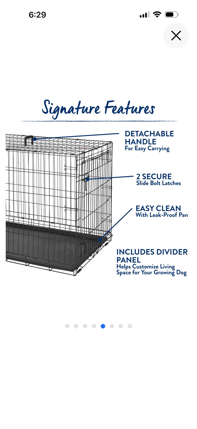 Top Paw® Single Door Folding Wire Dog Crate - photo 3