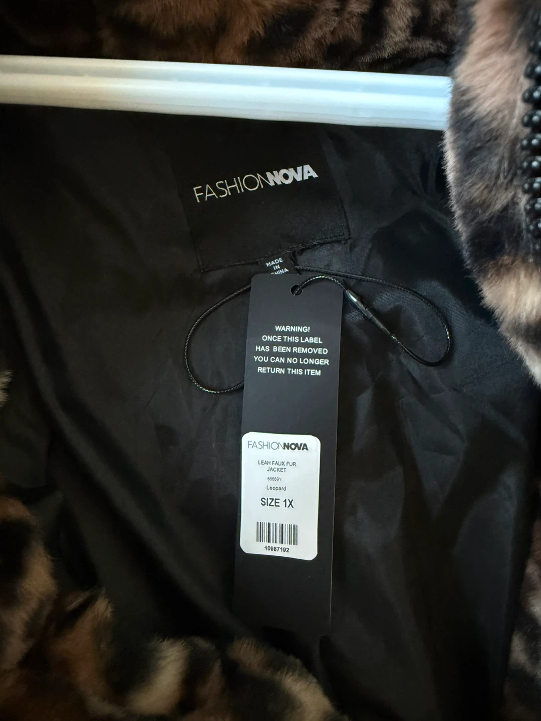 Fashion Nova Faux Fur Leopard Print Jacket - photo 2