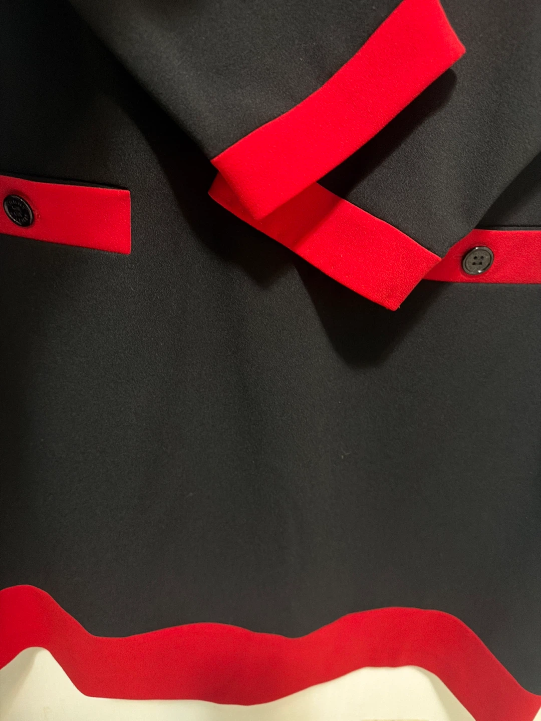 Tommy Hilfiger Black & Red Trim Dress Size 16 - photo 3