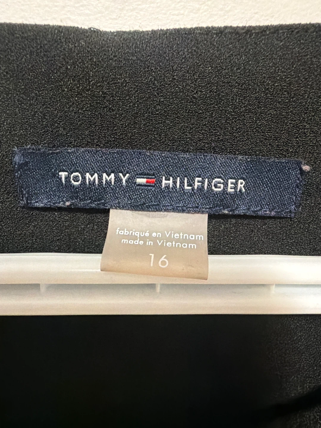 Tommy Hilfiger Black & Red Trim Dress Size 16 - photo 2