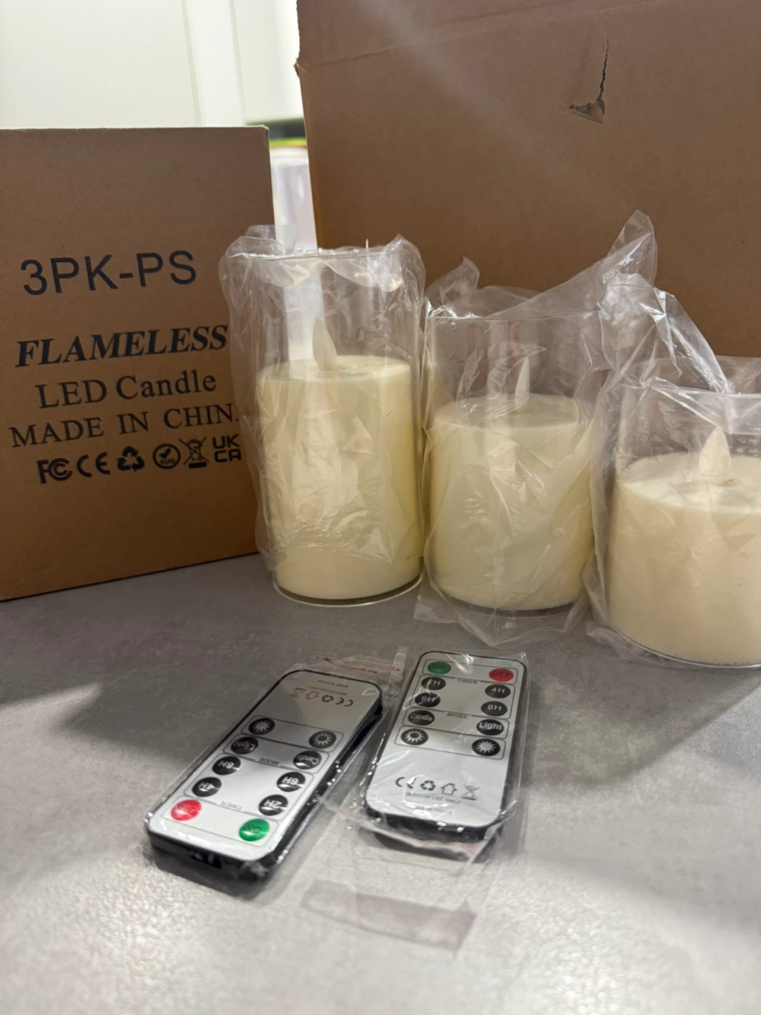 Flameless LED Candles with Remote (3-Pack)