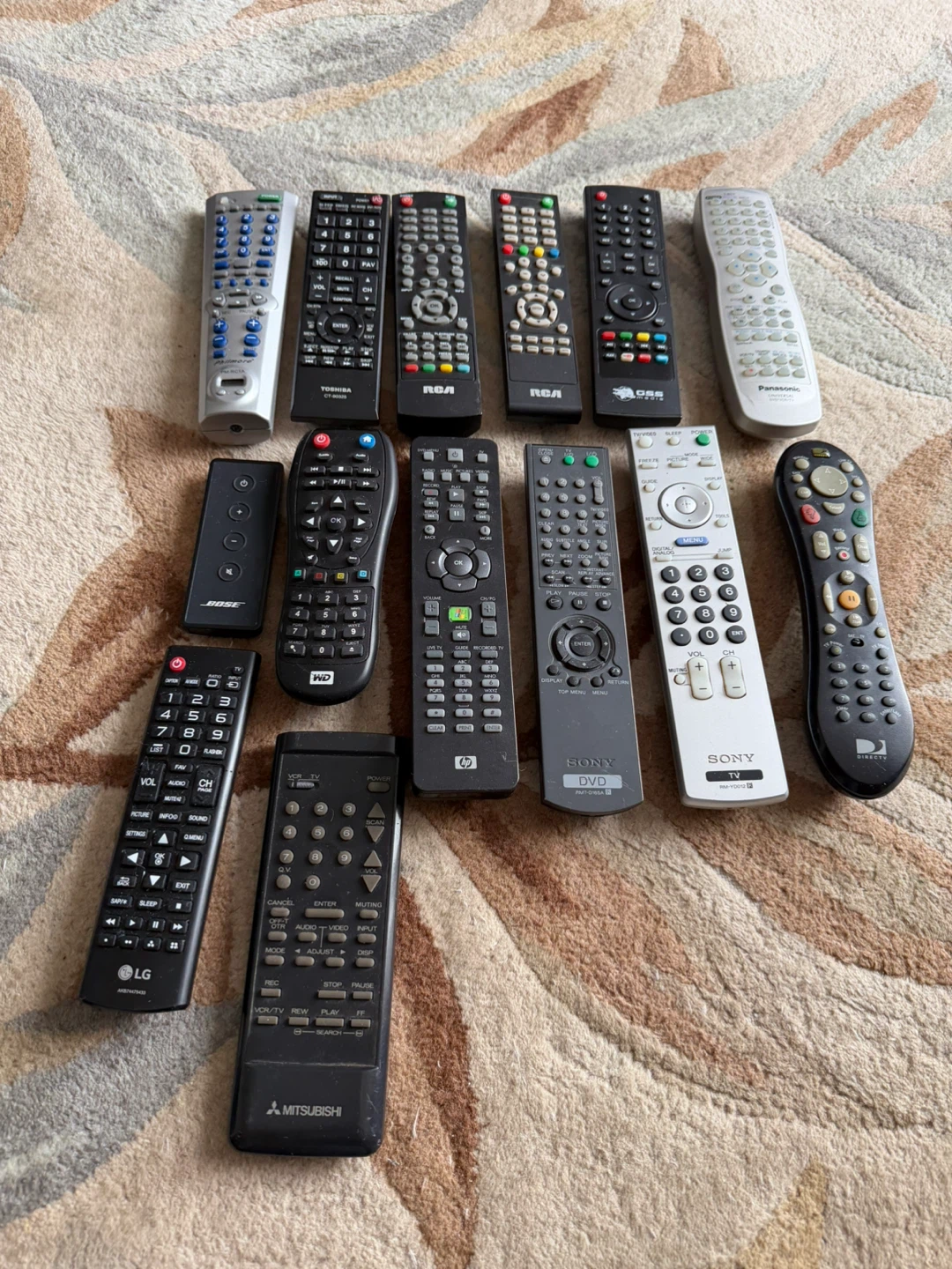 Remote Controls - Sony, RCA, Bose, LG, Toshiba and other