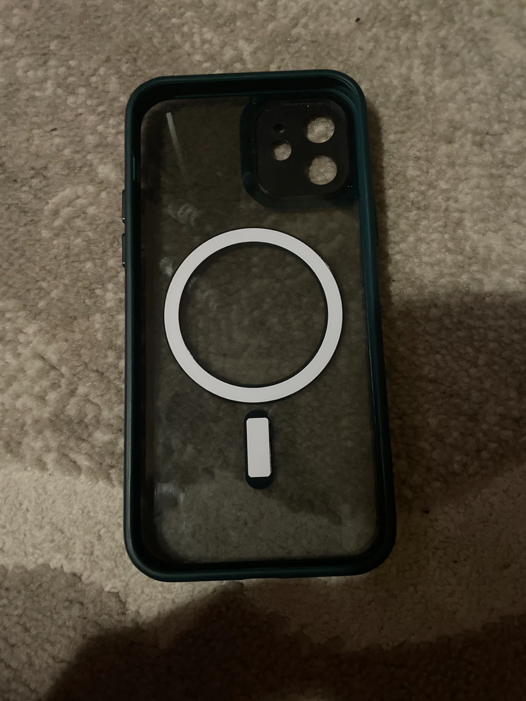 Clear iPhone 12 case with MagSafe and a protective camera cover