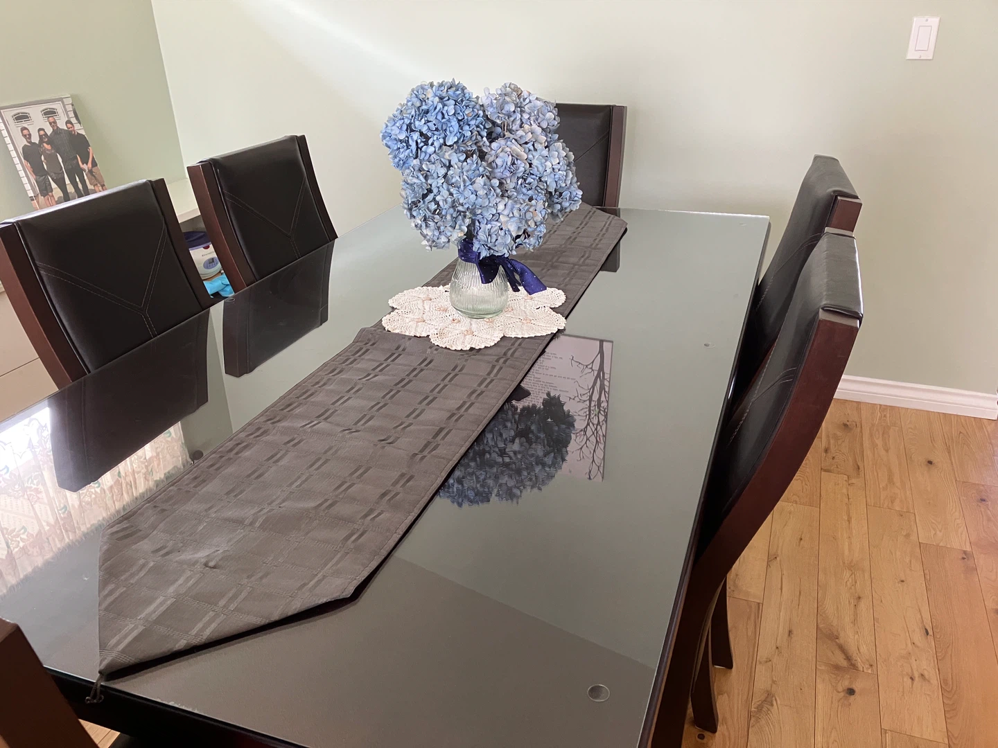 Eztia Dining Table with Glass Top - photo 2