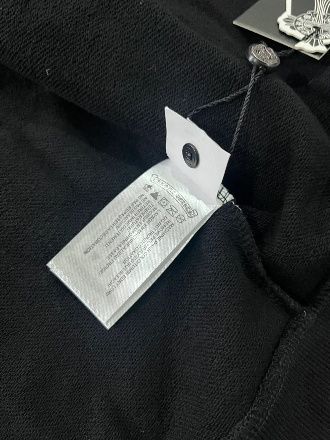 Chrome Hearts Black Horseshoe Logo Zip Hoodie Size L - photo 4