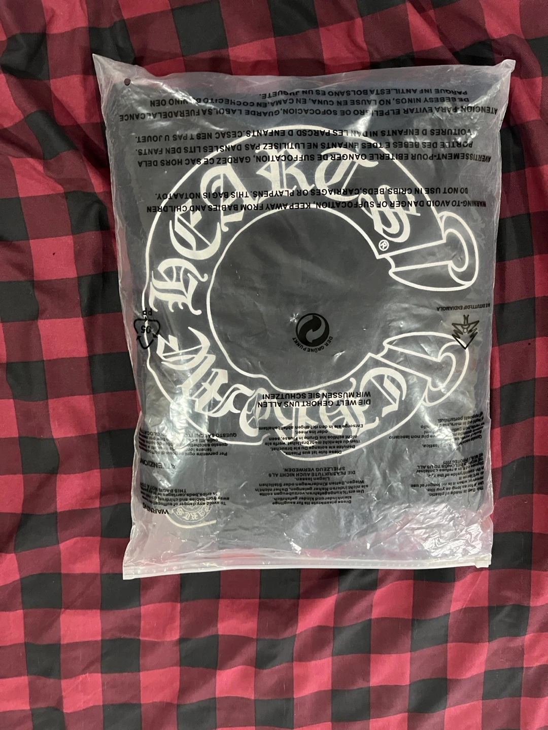 Chrome Hearts Black Horseshoe Logo Zip Hoodie Size L - photo 5
