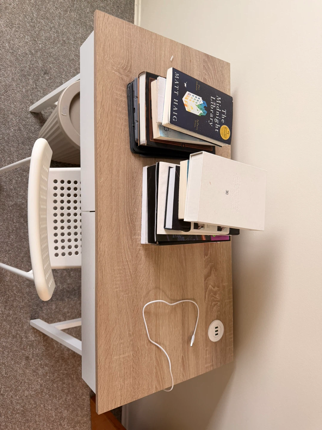 Mainstays 2 Drawers Computer Desk with USB Charger - photo 3