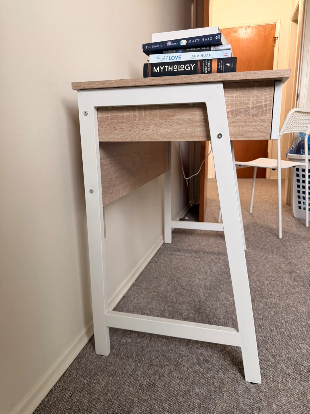 Mainstays 2 Drawers Computer Desk with USB Charger - photo 2